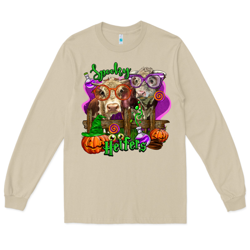 Spooky Halloween Cows Long Sleeve Tee by LillyAllenDesigns | Teevron