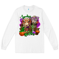 White spooky halloween cows Long Sleeve Tee - LillyAllenDesigns