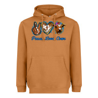 Meerkat Peace Love Cows Heavyweight Hoodie - Jasminsmagicworld