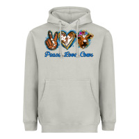 Moon Dust Peace Love Cows Heavyweight Hoodie - Jasminsmagicworld