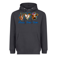 Smoke Peace Love Cows Heavyweight Hoodie - Jasminsmagicworld