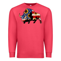 Cardinal american flag bison Premium Sweatshirt - Jasminsmagicworld