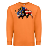 Carrot american flag bison Premium Sweatshirt - Jasminsmagicworld