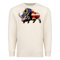 Sandshell american flag bison Premium Sweatshirt - Jasminsmagicworld