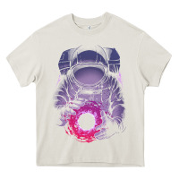 Cream astronaut deep space Heavy Core Tee - maiPhamDesign