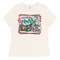 Bone Nurse life leopard frame Ladies Tee - LillyAllenDesigns