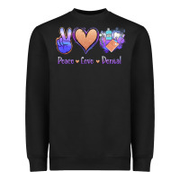 Black Peace Love Dental Heavyweight Sweatshirt - Jasminsmagicworld