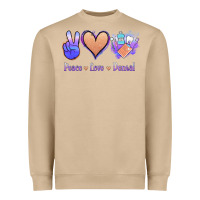 Peace Love Dental Heavyweight Sweatshirt | Teevron