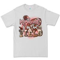 Dove Grey my heart is on that field Premium Tee - FaDigitalArtStudio