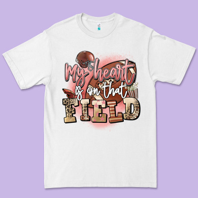 My Heart Is On That Field Premium Tee Designed By Fadigitalartstudio