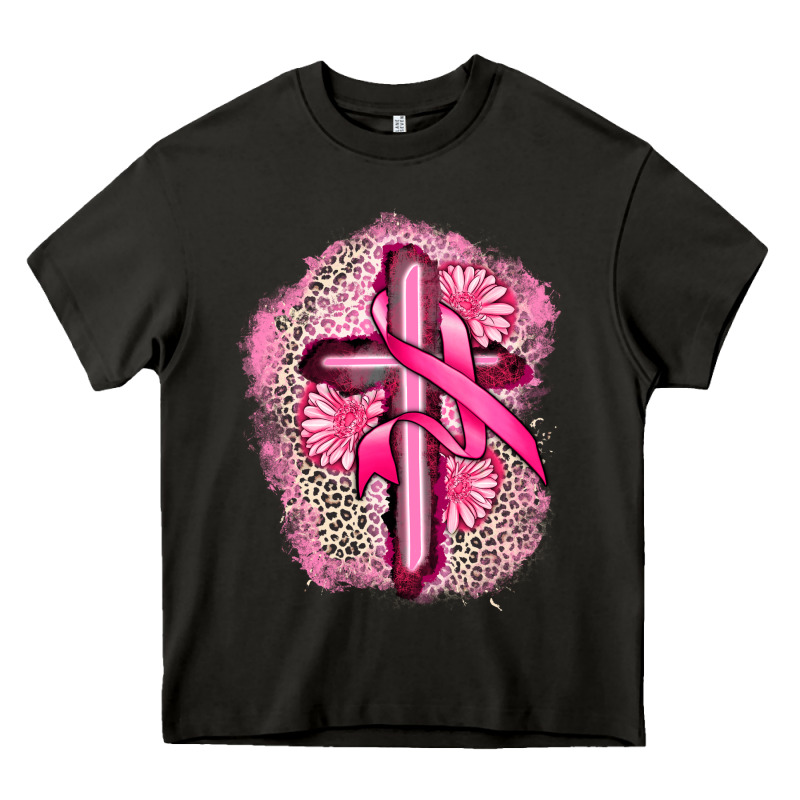 Breast Cancer Cross Heavy Core Tee by FaDigitalArtStudio | Teevron