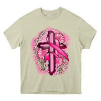 Mossy breast cancer cross Heavy Core Tee - FaDigitalArtStudio