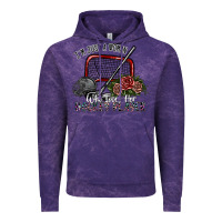 Cloud Purple i'm just a woman who loves her hockey player Vintage Hoodie - SublimationCraftShop