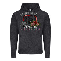 Vintage Black i'm just a woman who loves her hockey player Vintage Hoodie - SublimationCraftShop