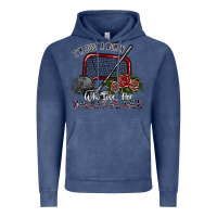 Vintage Denim i'm just a woman who loves her hockey player Vintage Hoodie - SublimationCraftShop
