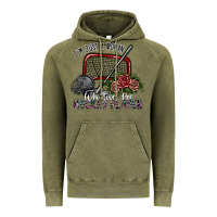 Vintage Olive i'm just a woman who loves her hockey player Vintage Hoodie - SublimationCraftShop