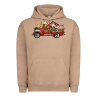 Pigment Burro christmas truck with farm animals Urban Hoodie - RanaPortraitStore