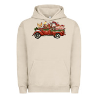Christmas Truck With Farm Animals Urban Hoodie | Teevron