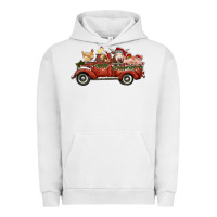 Pigment Lunar Rock christmas truck with farm animals Urban Hoodie - RanaPortraitStore