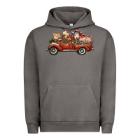 Pigment Tornado christmas truck with farm animals Urban Hoodie - RanaPortraitStore