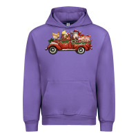 Tulip christmas truck with farm animals Urban Hoodie - RanaPortraitStore