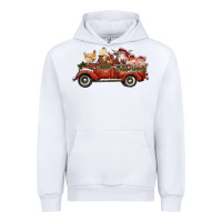 White christmas truck with farm animals Urban Hoodie - RanaPortraitStore