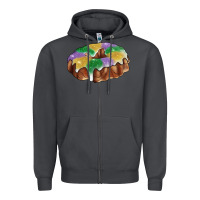 Smoke Mardi gras king cake Zipper Hoodie - RanaPortraitStore