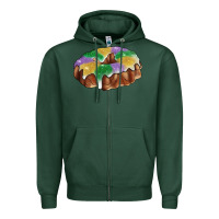 Sports Green Mardi gras king cake Zipper Hoodie - RanaPortraitStore
