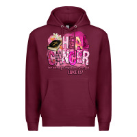 Burgundy heal cancer for nothing is impossible with god Premium Hoodie - BarkalooDesign