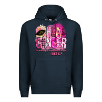 Navy heal cancer for nothing is impossible with god Premium Hoodie - BarkalooDesign