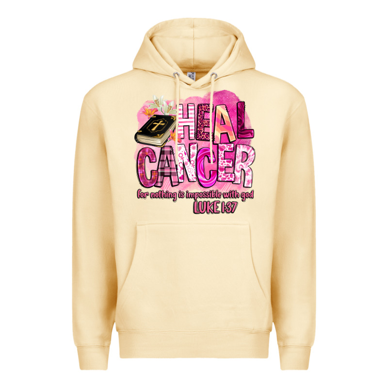 Heal Cancer For Nothing Is Impossible With God Premium Hoodie by BarkalooDesign | Teevron
