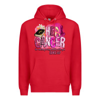 Red heal cancer for nothing is impossible with god Premium Hoodie - BarkalooDesign