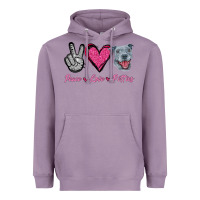 Lavender Peace Love Pitties Heavyweight Hoodie - Jasminsmagicworld