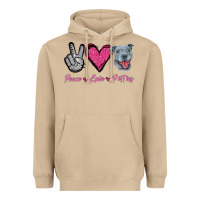 Mushroom Peace Love Pitties Heavyweight Hoodie - Jasminsmagicworld