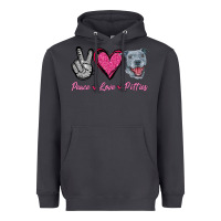 Smoke Peace Love Pitties Heavyweight Hoodie - Jasminsmagicworld