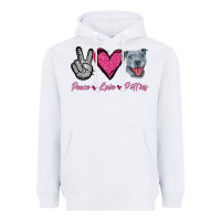 White Peace Love Pitties Heavyweight Hoodie - Jasminsmagicworld