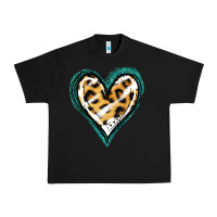Black Glitter Leopard Heart Urban Heavy Tee - Jasminsmagicworld
