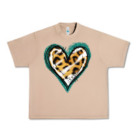 Burro Glitter Leopard Heart Urban Heavy Tee - Jasminsmagicworld