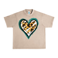 French Oak Glitter Leopard Heart Urban Heavy Tee - Jasminsmagicworld