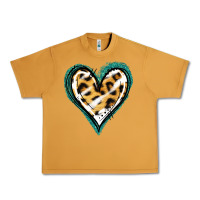 Peanut Butter Glitter Leopard Heart Urban Heavy Tee - Jasminsmagicworld