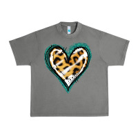Tornado Glitter Leopard Heart Urban Heavy Tee - Jasminsmagicworld