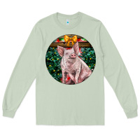 Matcha christmas pig Long Sleeve Tee - LillyAllenDesigns