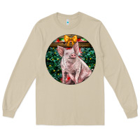 Mushroom christmas pig Long Sleeve Tee - LillyAllenDesigns