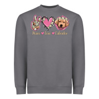 Storm Peace Love Labrador Heavyweight Sweatshirt - Jasminsmagicworld