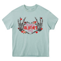Arona Happy Valentine's Day skeleton hands Heavy Core Tee - FaDigitalArtStudio