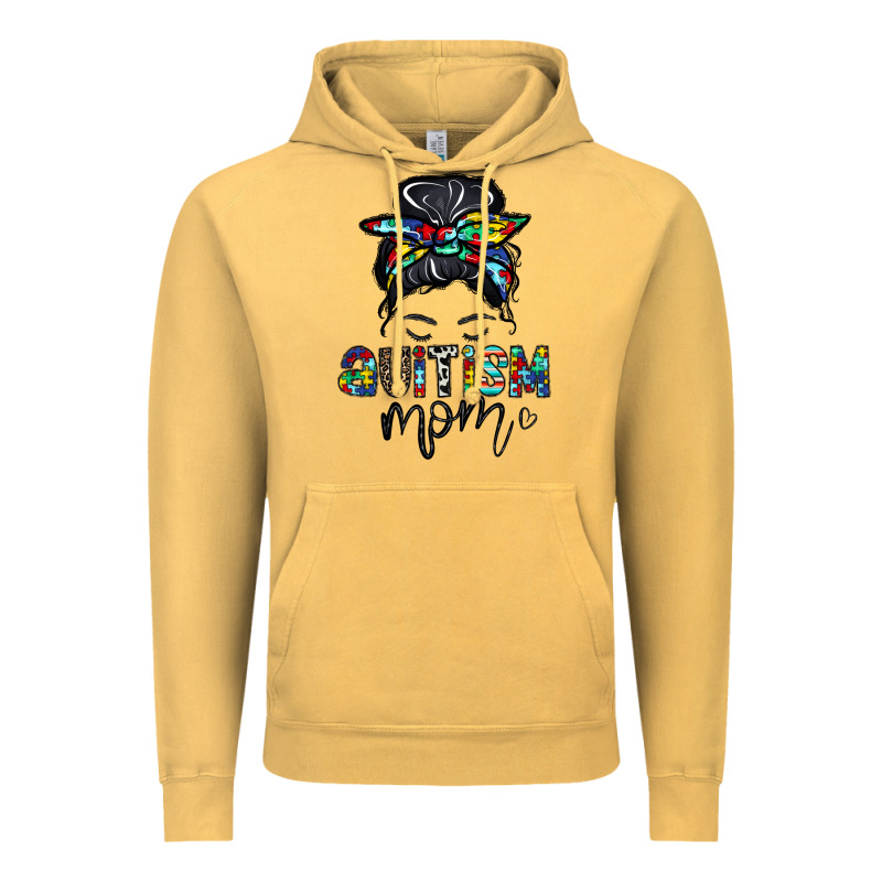 Autism Mom Vintage Hoodie by CowhideDigitalArt | Teevron