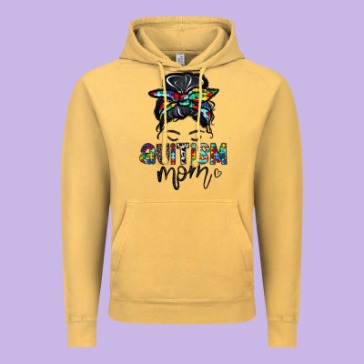Autism Mom Vintage Hoodie Designed By Cowhidedigitalart