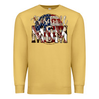 Antique Gold baseball mom Premium Sweatshirt - Jasminsmagicworld