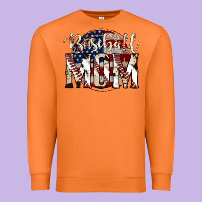 Baseball Mom Premium Sweatshirt Designed By Jasminsmagicworld