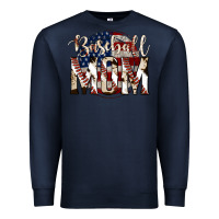 Navy baseball mom Premium Sweatshirt - Jasminsmagicworld